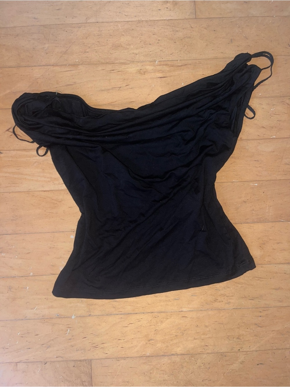 Black Women's Stradivarius Multi Positional Top